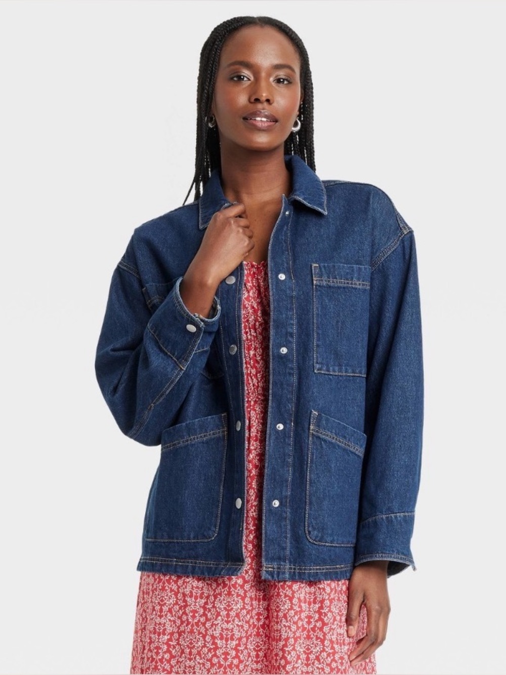 Universal Thread Denim Chore Coat - NWT Sz Medium - Picture 7 of 7